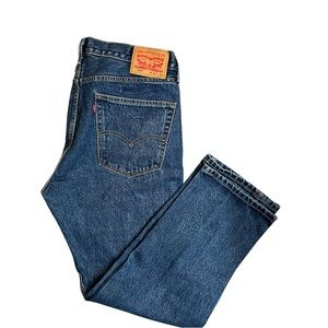 Levi’s 505 Regular Fit Straight Leg Jeans Men’s 36x30 Blue Denim